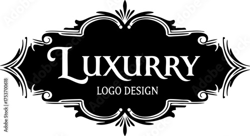 Elegant luxury logo design template for branding and creative projects, adaptable for various industries with a sophisticated, timeless, and modern aesthetic