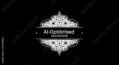 Elegant Al-Optiritised High Scapre design for professional branding, ideal for logo design or sophisticated pattern elements, originally a vector graphic