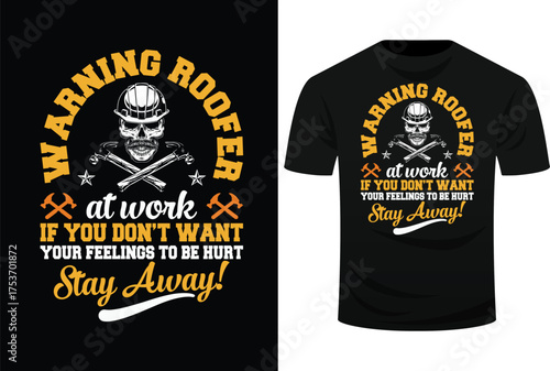 Roofer Roof Mechanic Profession Lover Svg Design