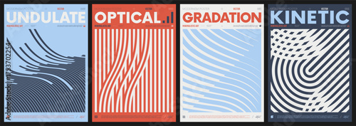 Modern abstract poster collection, vector minimalist colorful contemporary art with geometric shapes, brutalist style inspired graphics, bold aesthetic, shape distortion effect set 25