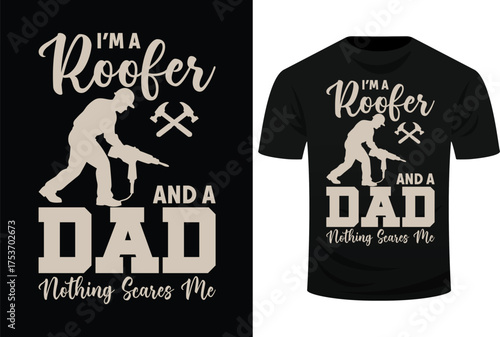 Roofer Dad Funny Roofing Novelty Svg Design
