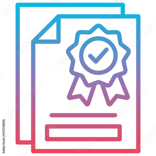 Certificate Approval Icon
