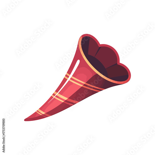 Party horn icon vector on White Background ,Vector Art Illustration on white background.