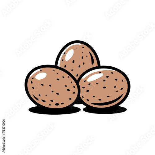 Eggs icon vector on White Background ,Vector Art Illustration on white background.