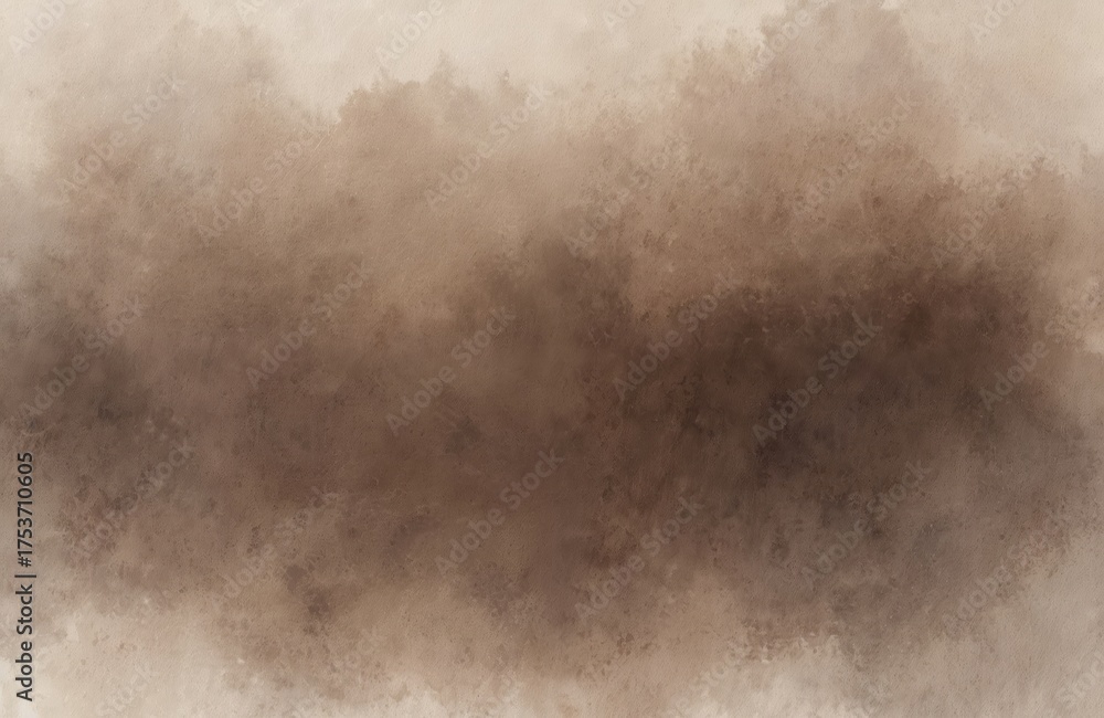 Fototapeta premium Brown, grey watercolor texture background. Abstract artistic design element with rough paper texture, subtle gradient shades. Suitable for creative projects, invitations, decorative designs with