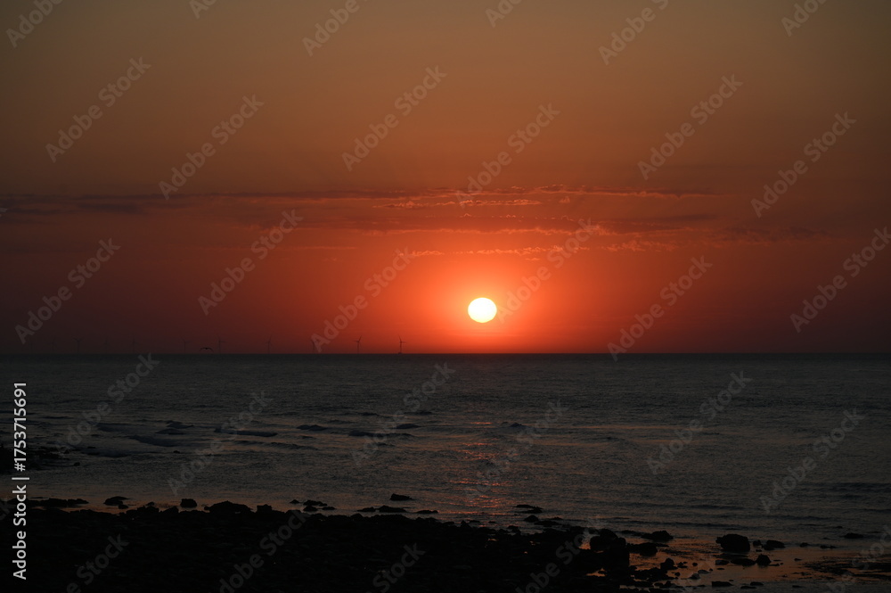 Naklejka premium Abend am Meer