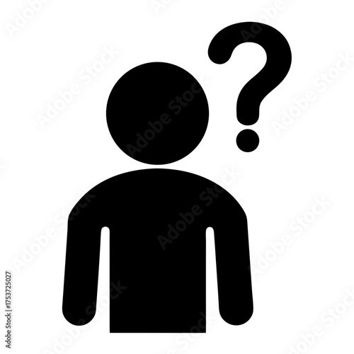 Silhouette of a person with a question mark indicating confusion or uncertainty