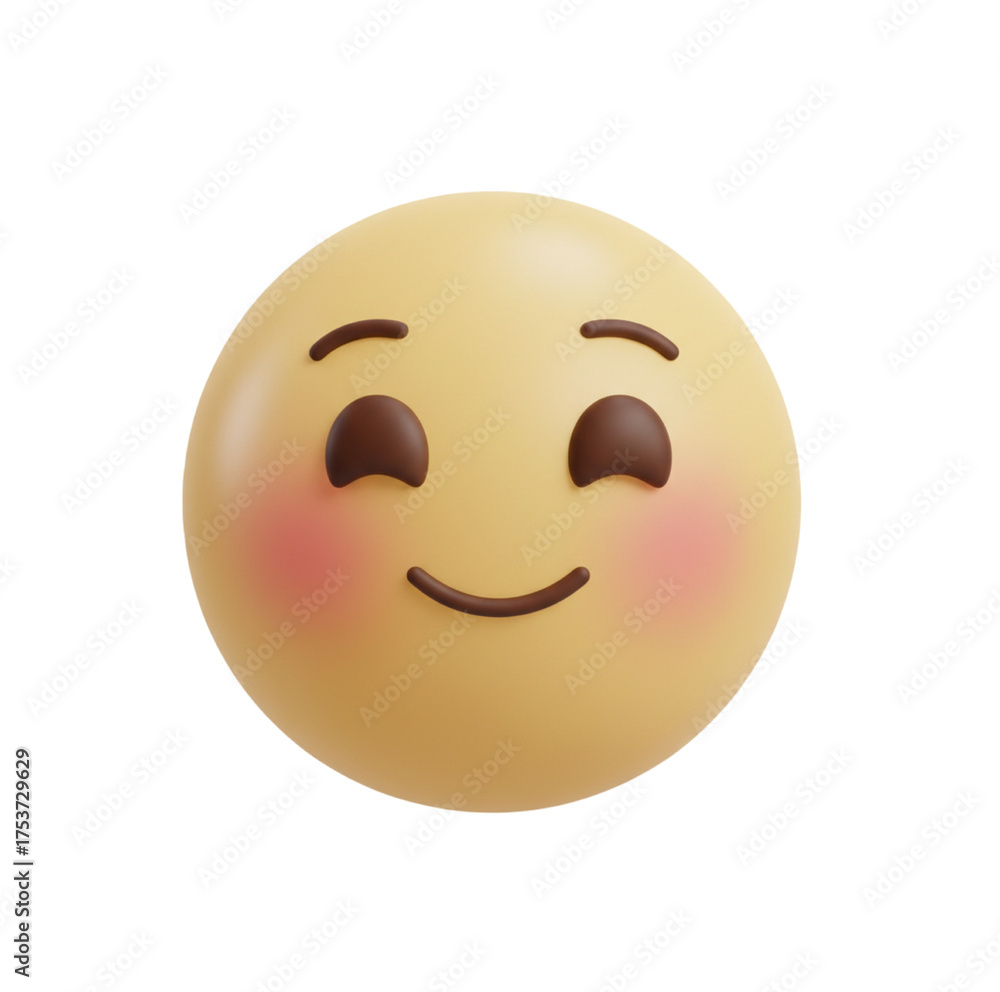 Fototapeta premium 3d smiley face-happy smiley face