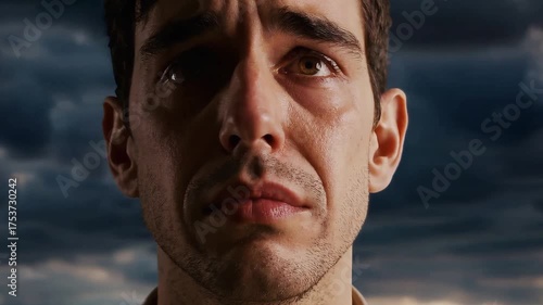 Man Crying (seamless loop)