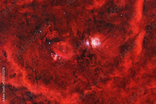 Fototapeta Naklejka Na Ścianę i Meble -  Beautiful red galaxy. Elements of this image furnished by NASA