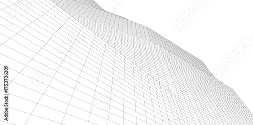 Abstract architecture vector 3d illustration	
