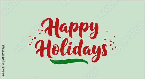 happy holidays letter