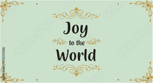 joy to the world hand drawn vector of an abstract background	