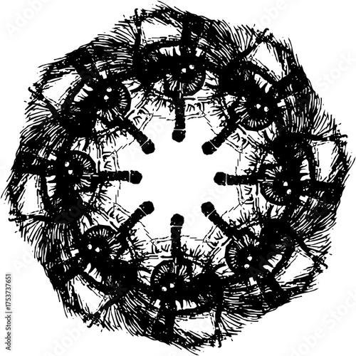Black abstract background ideal for design, art, and digital use. / Fondo abstracto negro ideal para diseño, arte y uso digital. / Schwarzer abstrakter Hintergrund, ideal für Design.
