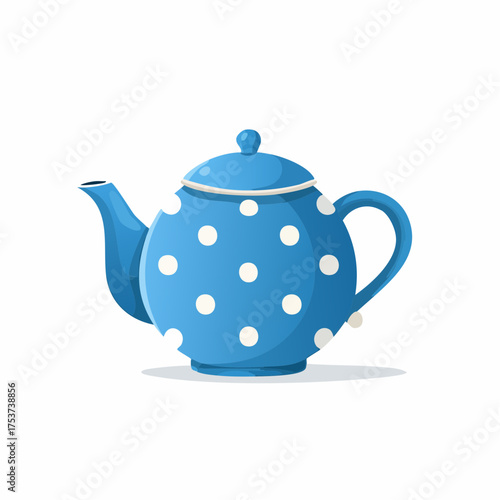 Hübsche Teekann in blau