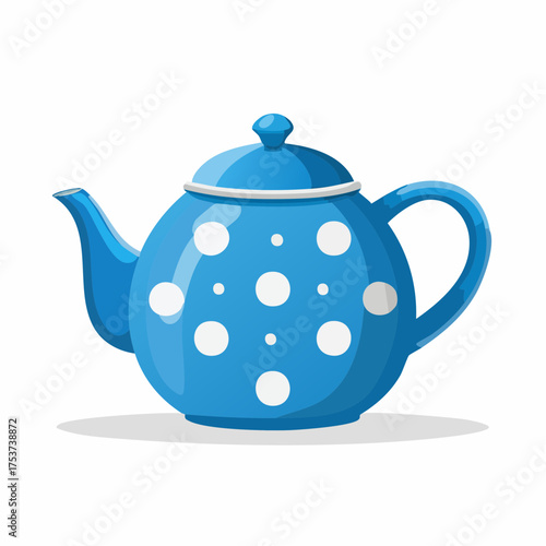 Hübsche Teekann in blau