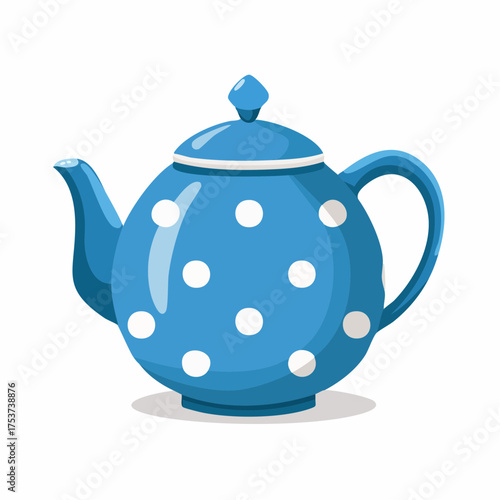 Hübsche Teekann in blau