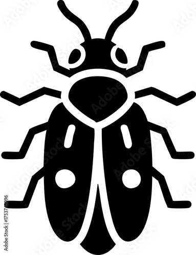 Detailed beetle illustration from a vector graphic, perfect for science education, nature guides, entomology studies, or insect-themed designs and publications