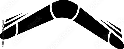 Dynamic boomerang icon symbolizing return, success, and motion for modern design projects