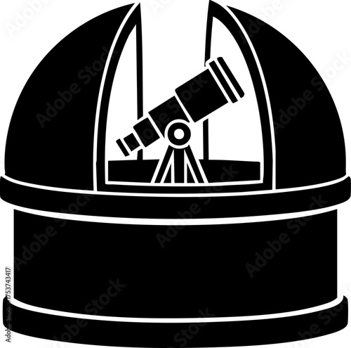 Iconic observatory dome housing a powerful telescope, symbolizing scientific discovery, astronomical research, and cosmic exploration for educational and commercial use.