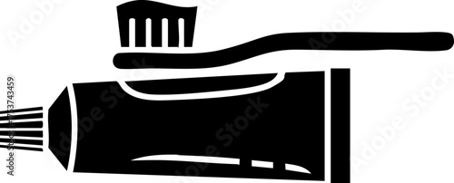 Essential dental care duo toothpaste tube and toothbrush conveying fresh hygiene and healthy smiles