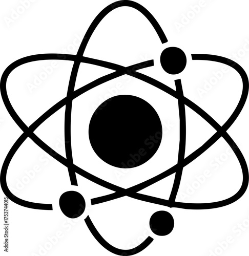 Dynamic atomic structure illustration symbolizing scientific discovery, innovation, and fundamental research for educational and technological advancements.