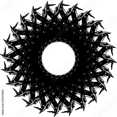 Modern dark composition with artistic and minimal style. / Composición oscura moderna con estilo artístico y minimalista. / Moderne dunkle Komposition mit künstlerischem und minimalistischem Stil.