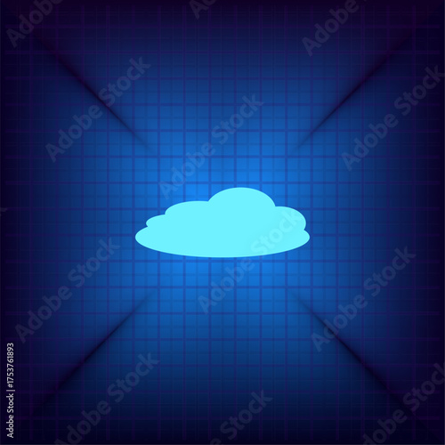 Light blue vector icon on a dark blue background.