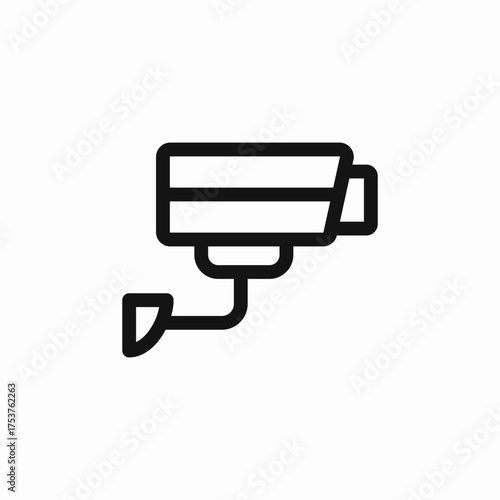 cctv camera icon sign vector