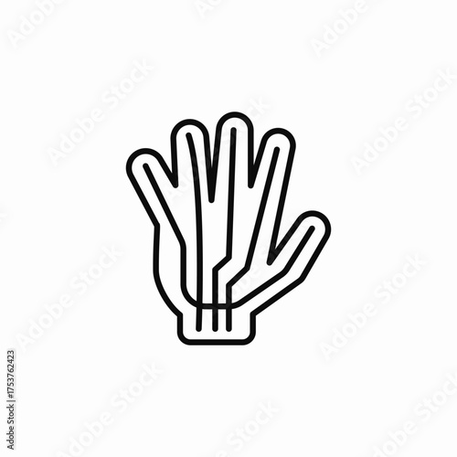 hand joints icon sign vector