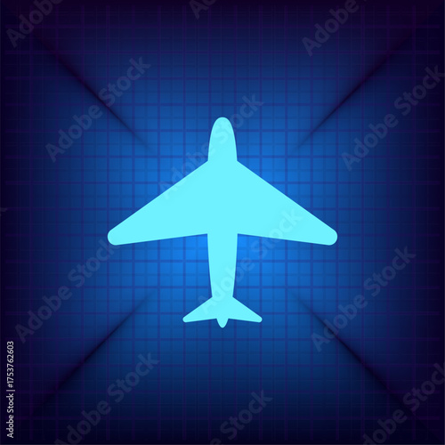 Light blue vector icon on a dark blue background.
