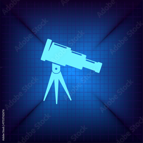 Light blue vector icon on a dark blue background.