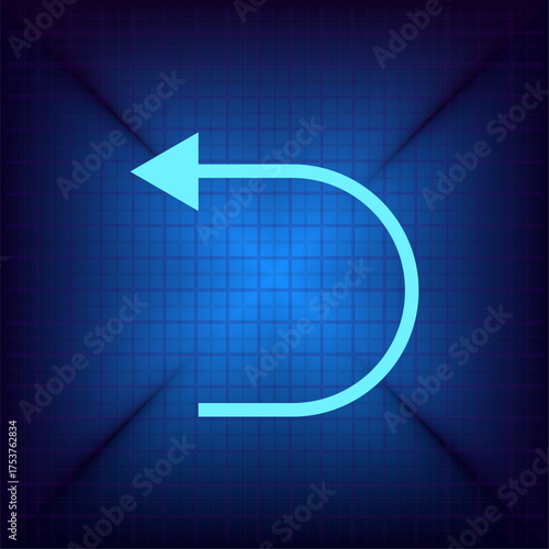 Light blue vector icon on a dark blue background.