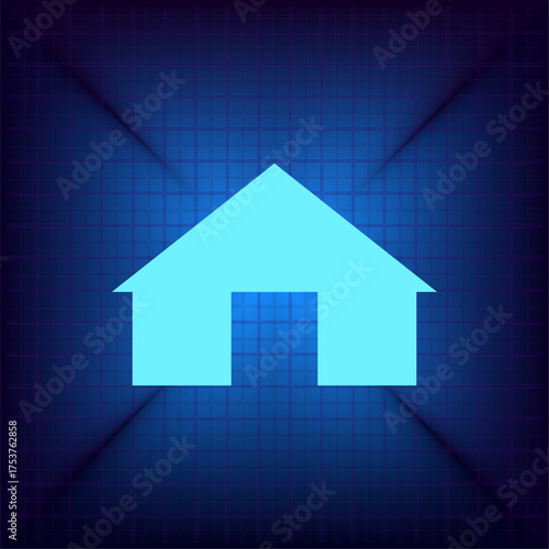 Light blue vector icon on a dark blue background.