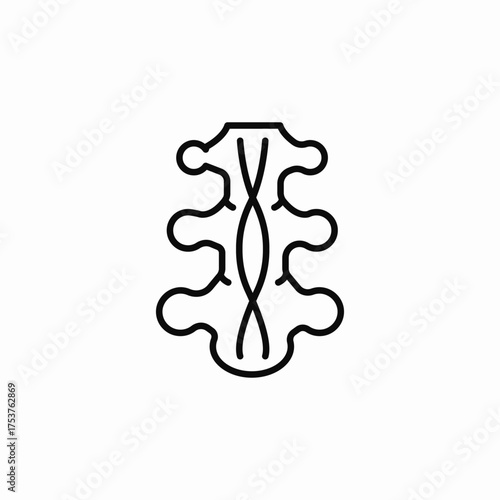 spine nerves icon sign vector