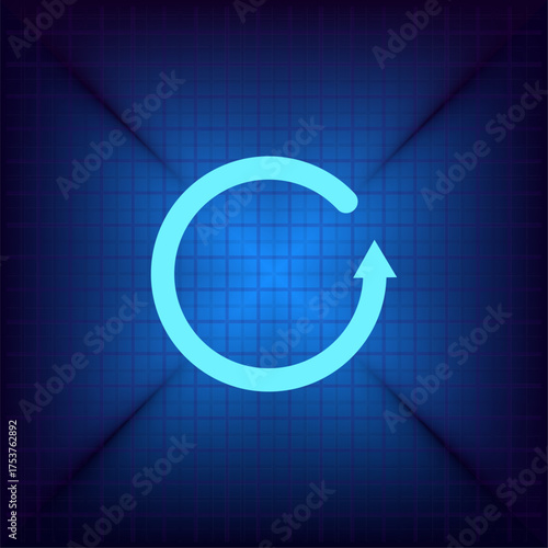 Light blue vector icon on a dark blue background.