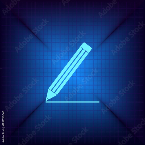 Light blue vector icon on a dark blue background.
