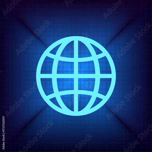 Light blue vector icon on a dark blue background.