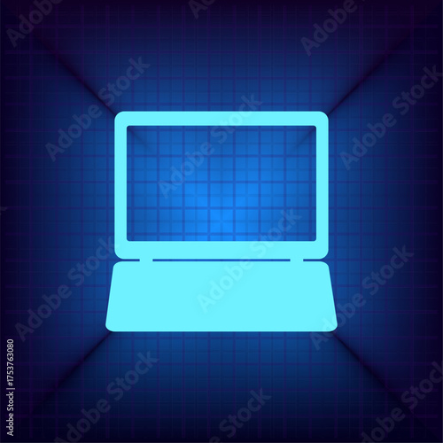 Light blue vector icon on a dark blue background.