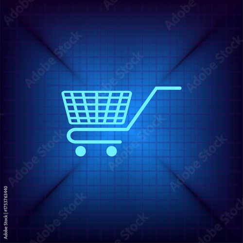 Light blue vector icon on a dark blue background.