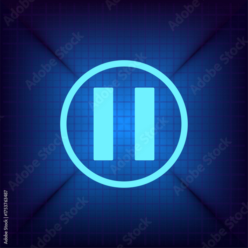 Light blue vector icon on a dark blue background.