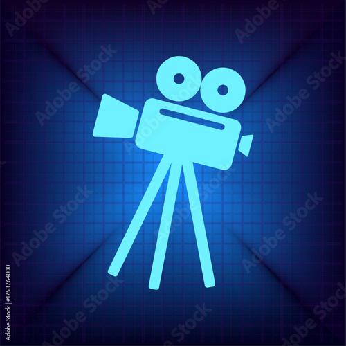 Light blue vector icon on a dark blue background.