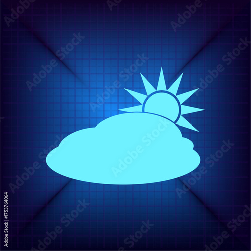 Light blue vector icon on a dark blue background.