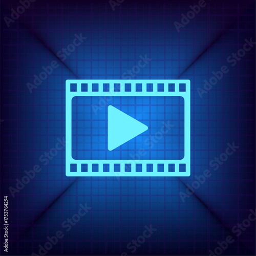 Light blue vector icon on a dark blue background.