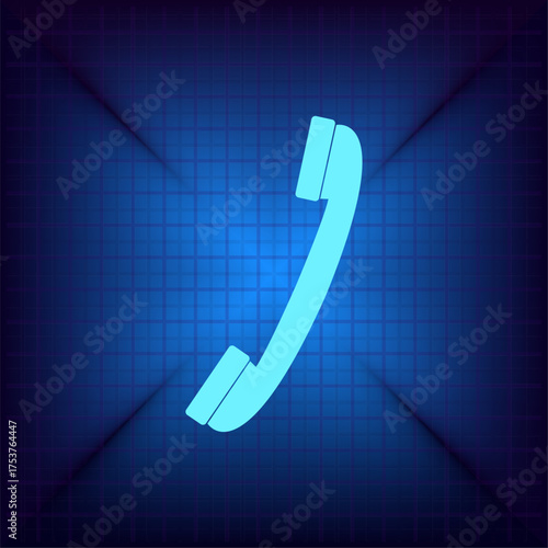 Light blue vector icon on a dark blue background.