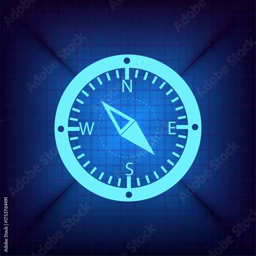 Light blue vector icon on a dark blue background.