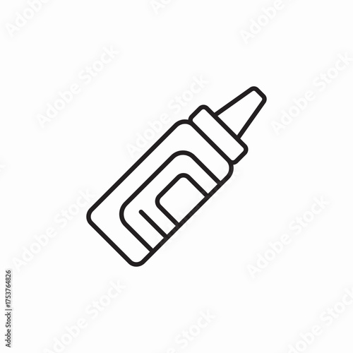 mustard bottle icon sign vector