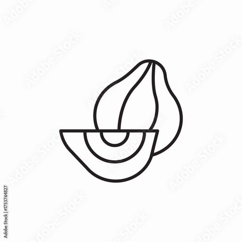 onion vegetable icon sign vector
