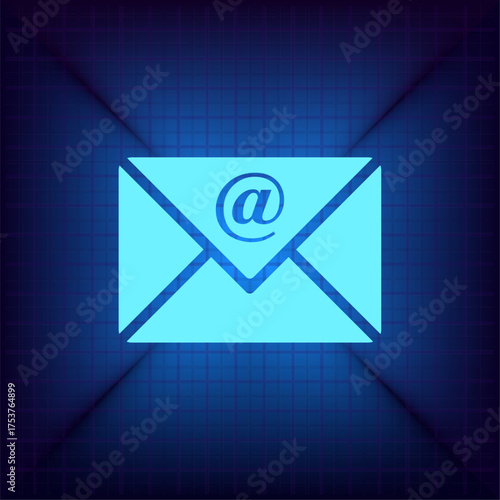 Light blue vector icon on a dark blue background.