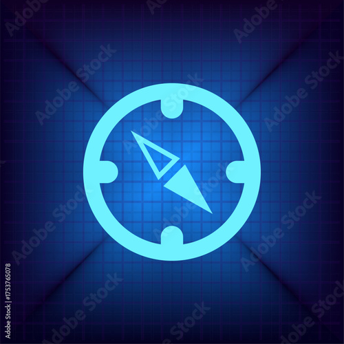 Light blue vector icon on a dark blue background.